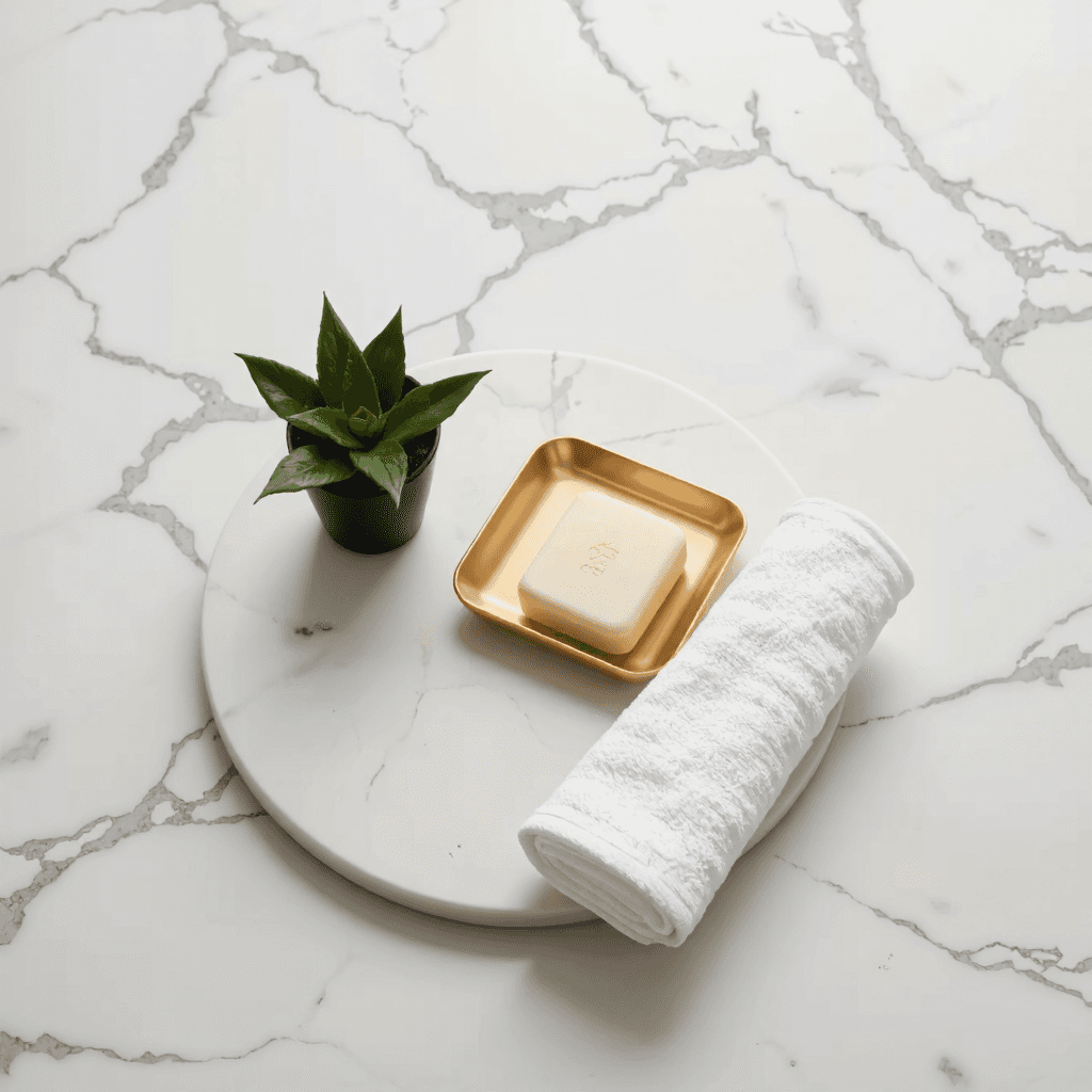 product photography of soap dish