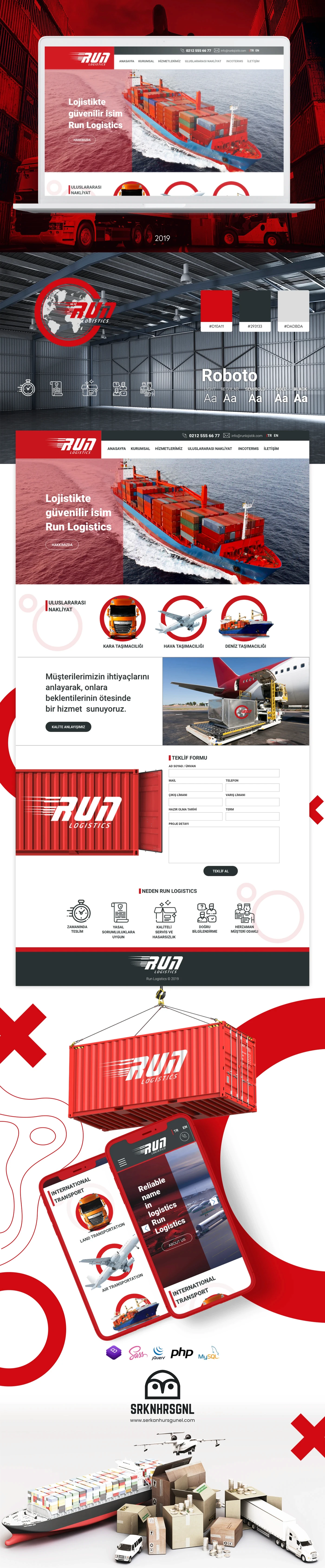 Run Logistics Website Design