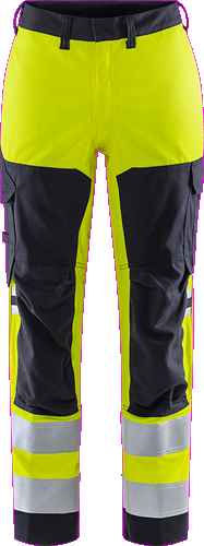 Zomerwerkshort voor dames — FRISTADS Flamestat high vis stretch broek dames klasse 2 2169 ATHF