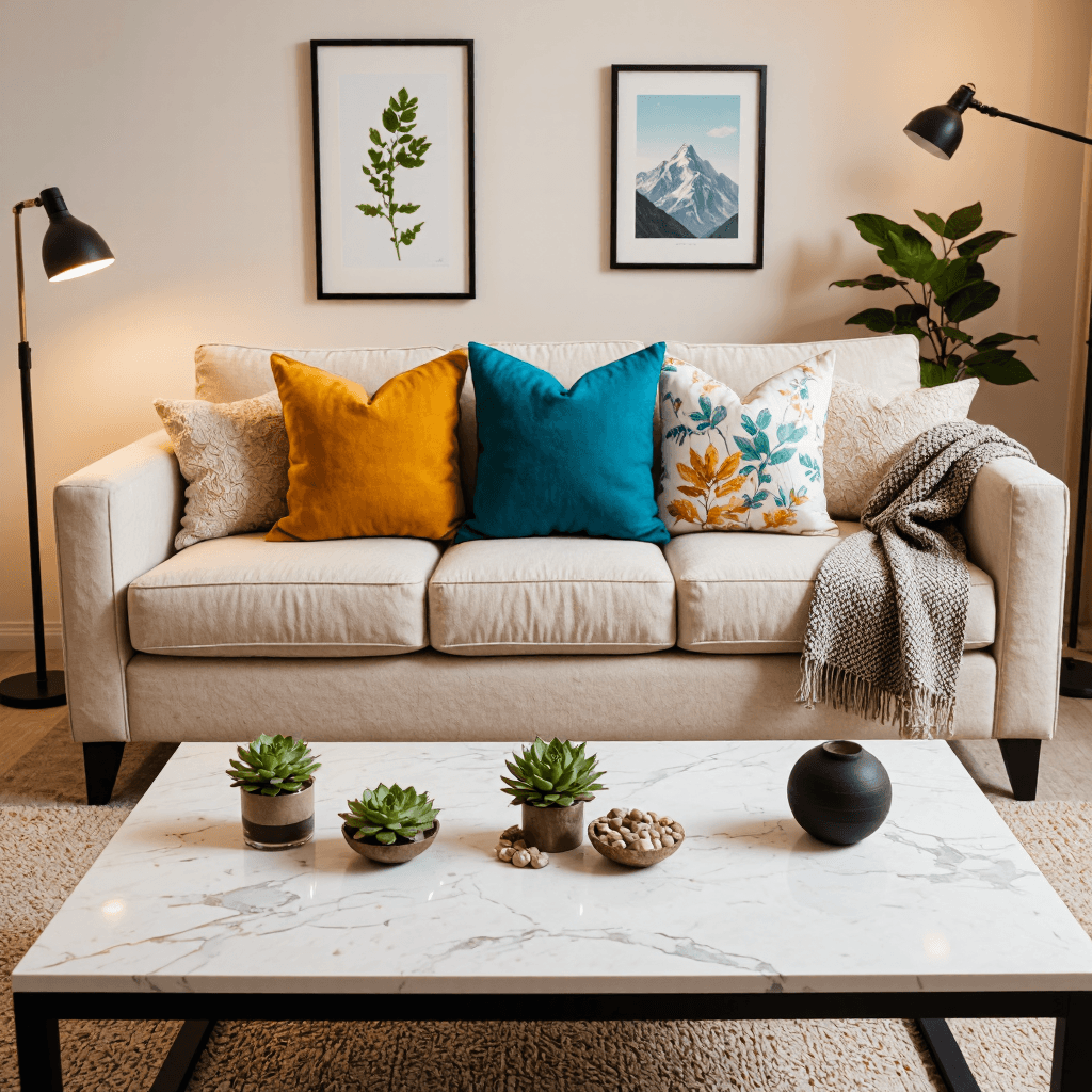 product photography of home decor