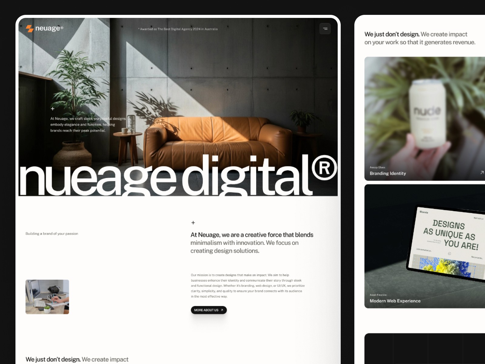 Neuage — 创意机构官网设计灵感
