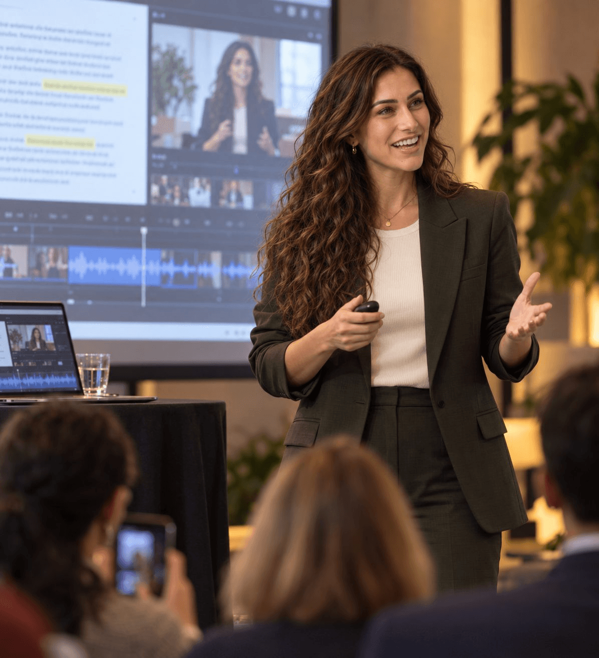 Ashley Gross presenting an enterprise AI strategy