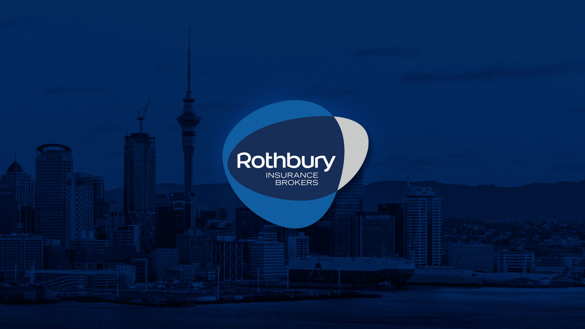 Rothbury logo on Auckland city skyline