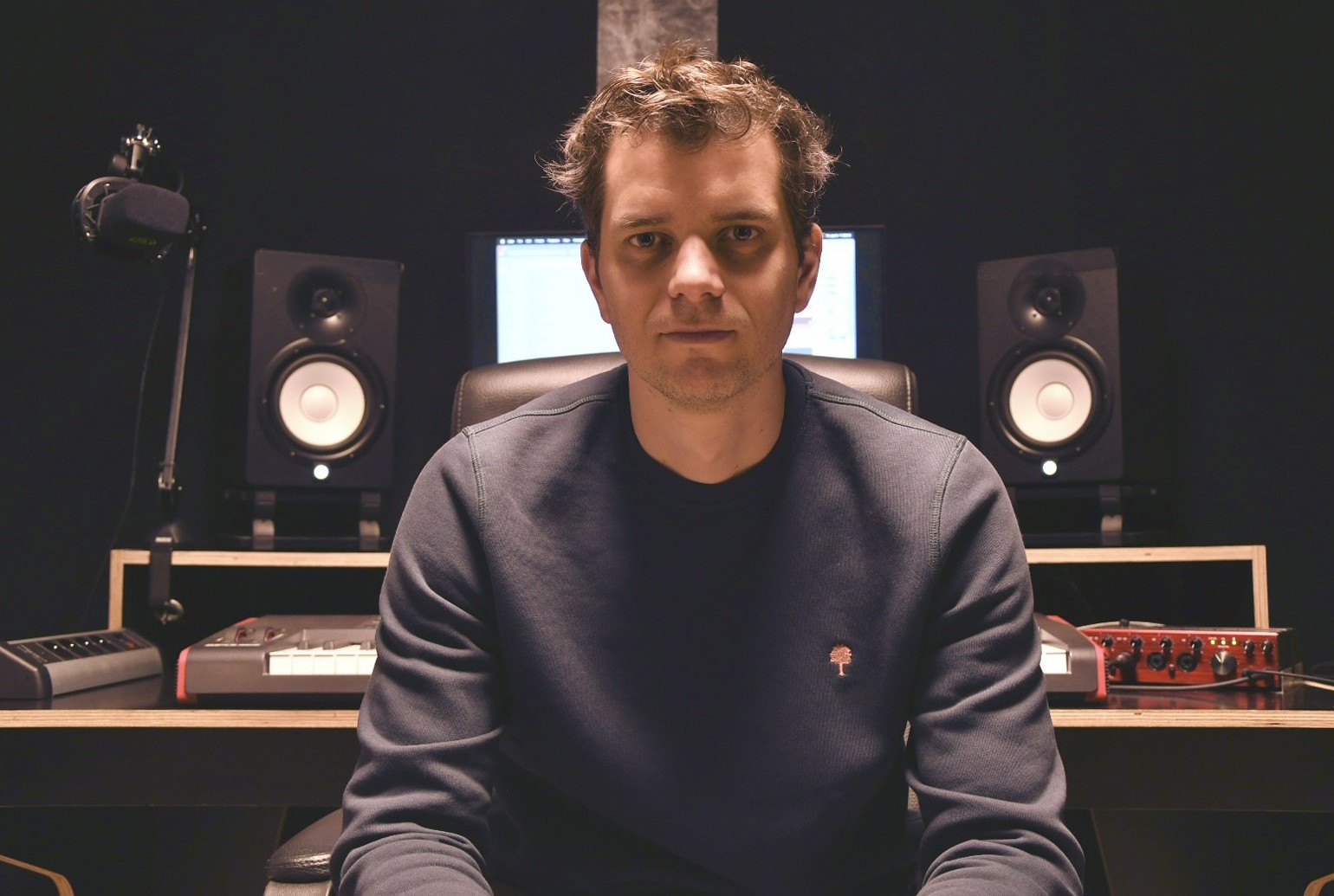 Album cover with a man