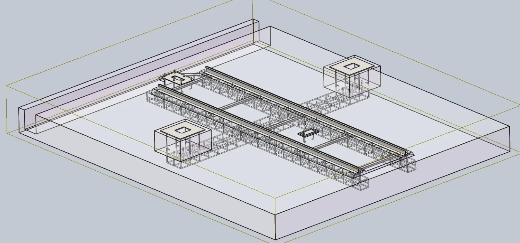 CNC Wire Saw Machine Foundation Installation