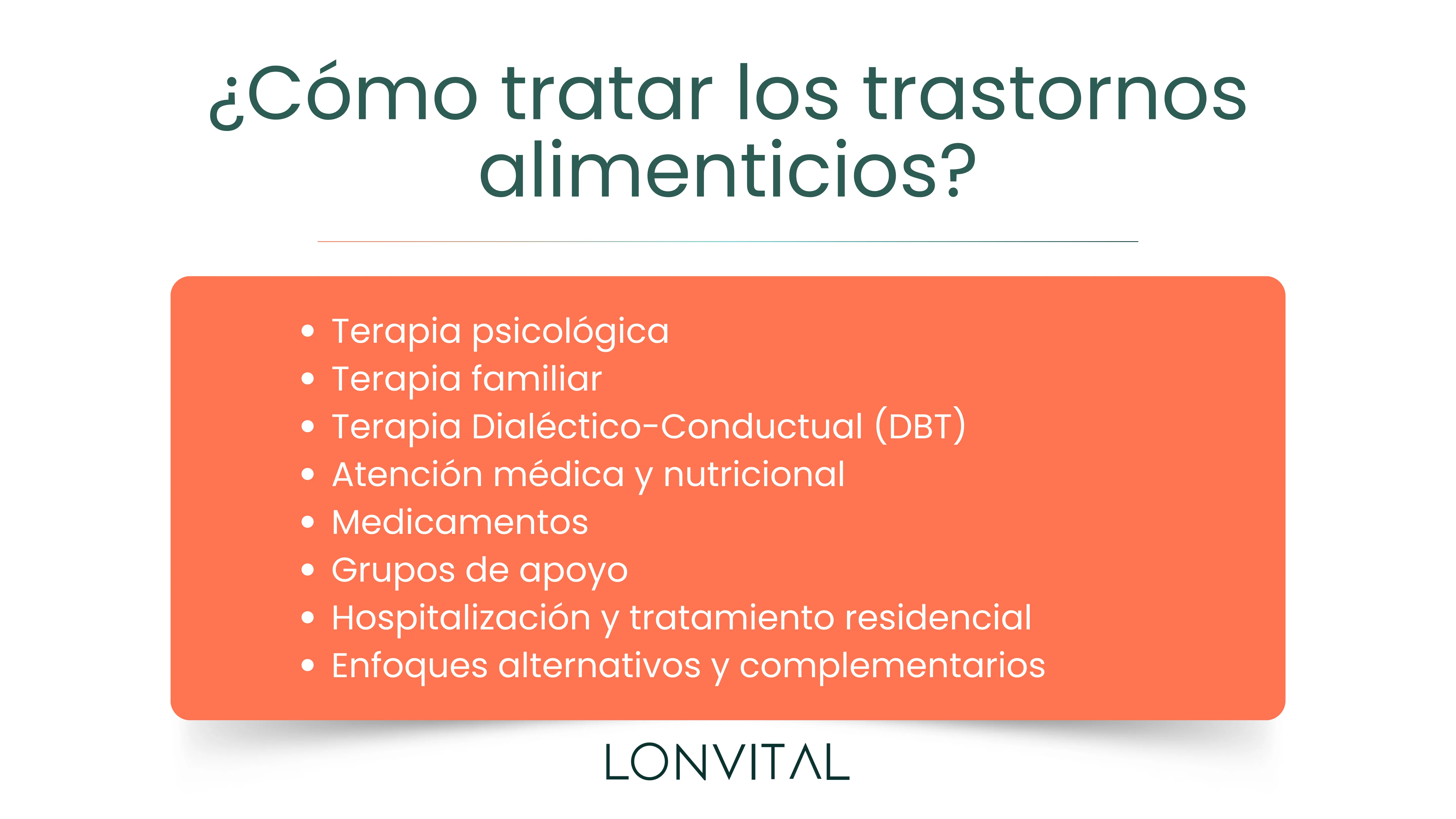 como tratar los trastornos alimenticios