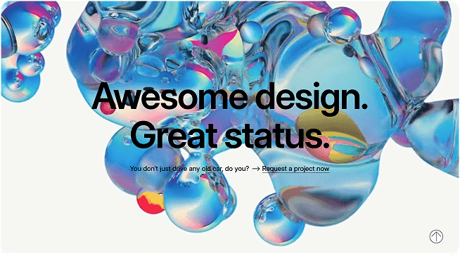 Modern abstract glass