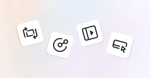 Four icons representing reusable content, OpenAPI reference docs, the sidebar and expandable blocks