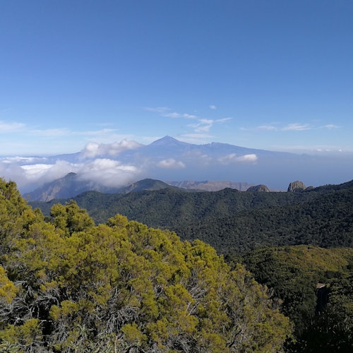 ラ・ゴメラからのエル・テイデの眺め