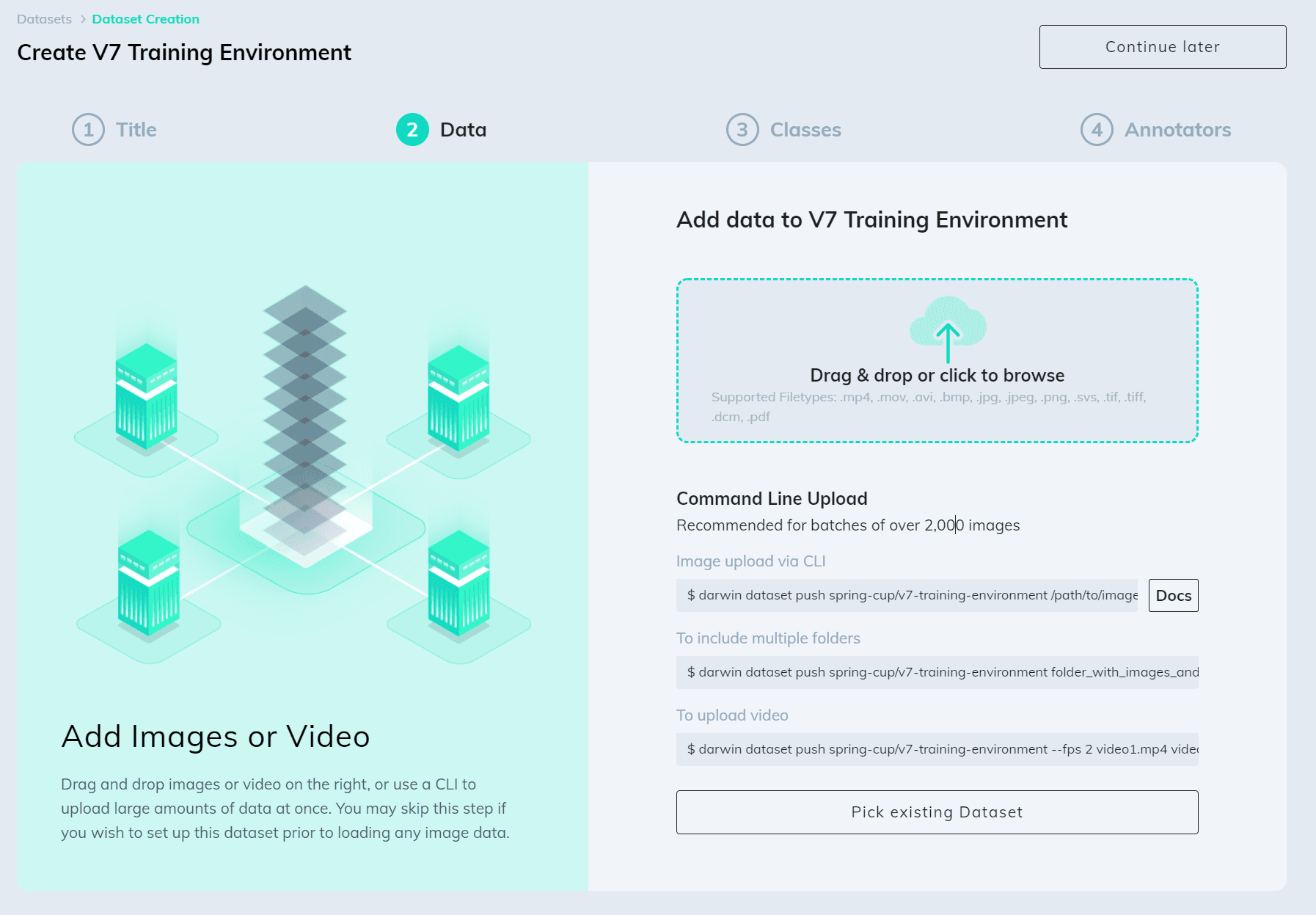 Data import in V7