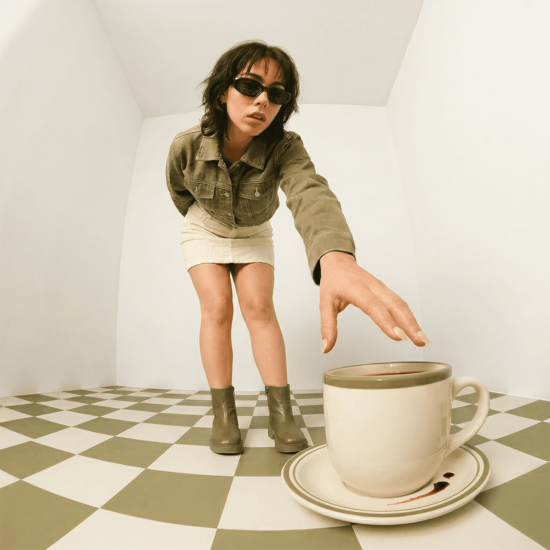 girl in pizza Adculture logo