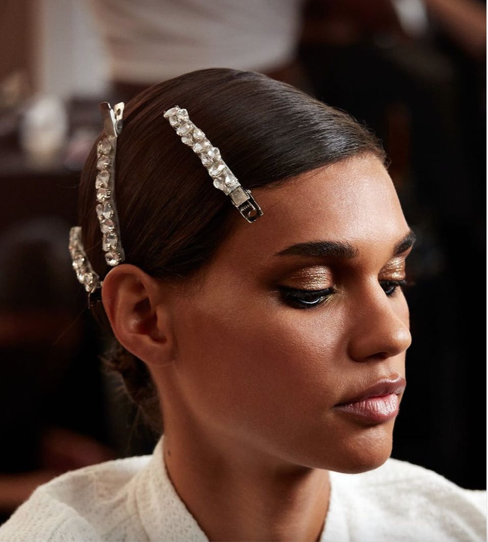 hair accessories at London Fashion Week