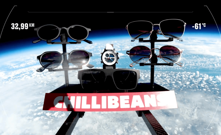 Chilli Beans envia óculos ao espaço para anunciar coleção NASA