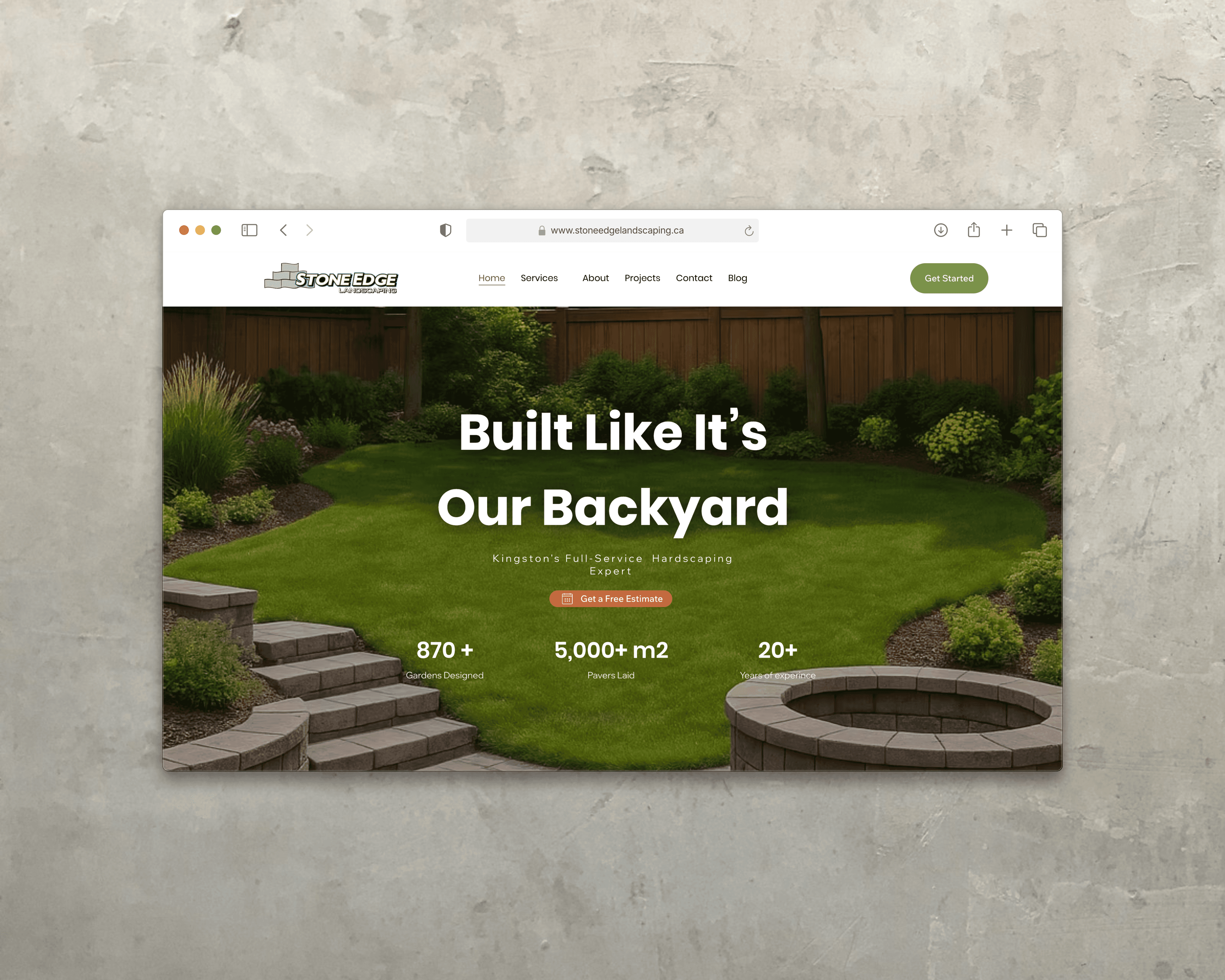 Stone Edge Landscaping Website