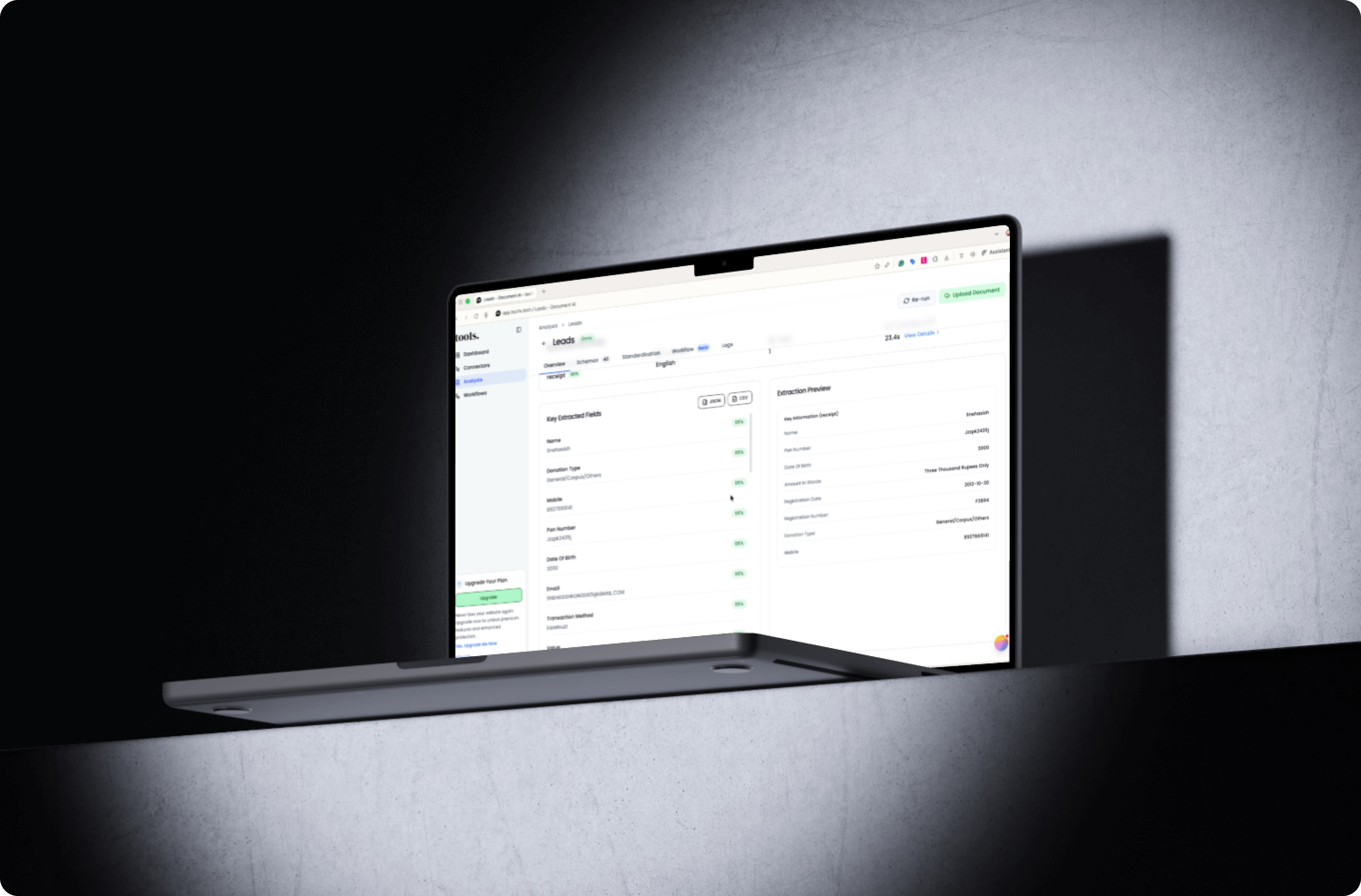 A mockup of Freelio's mobile app