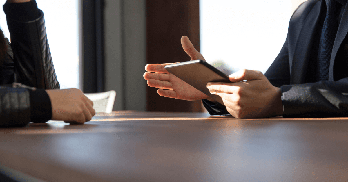 Fibi Law attorney in a consultation meeting with a client discussing U.S. immigration options