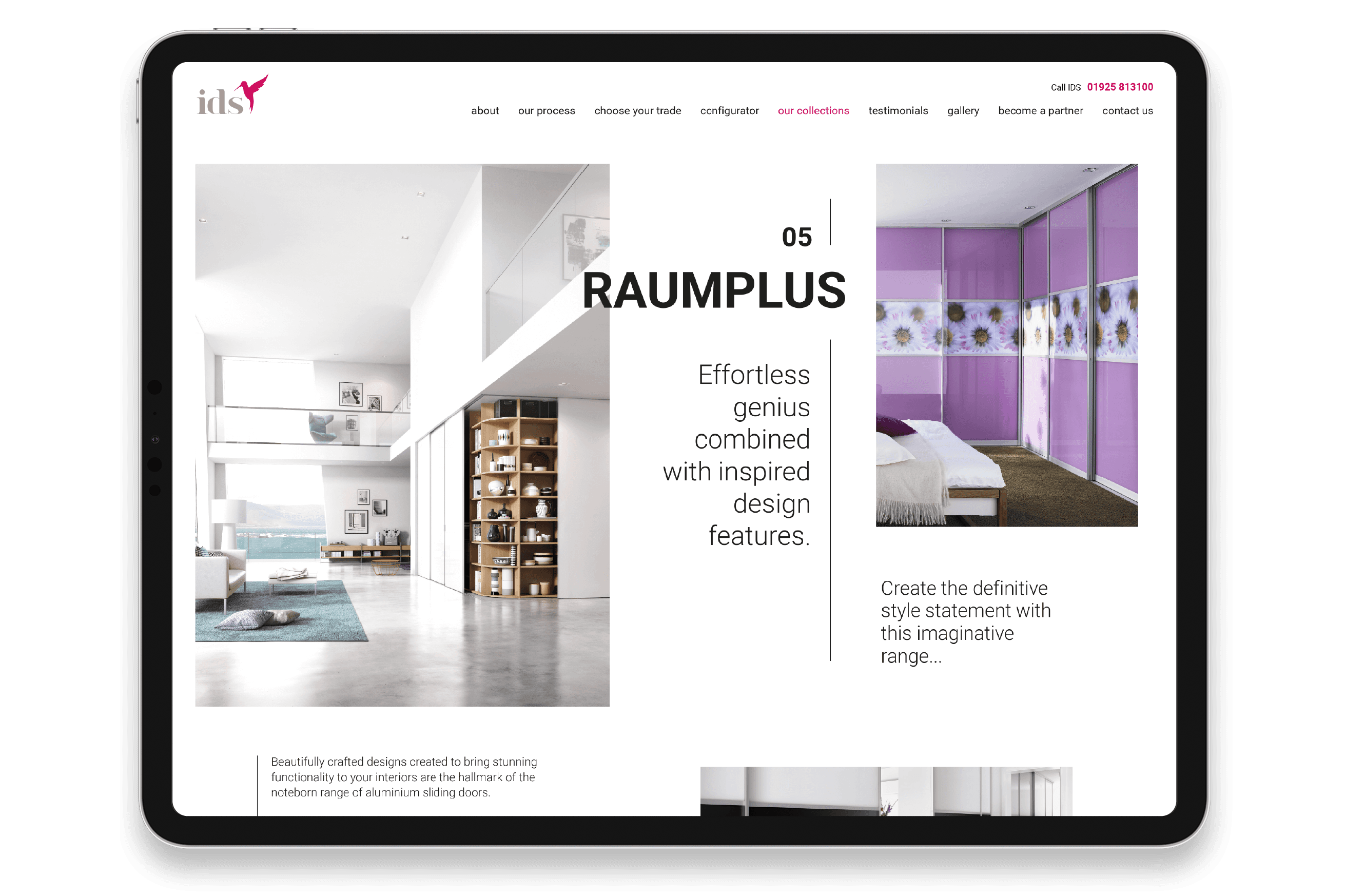 New ID website, product page