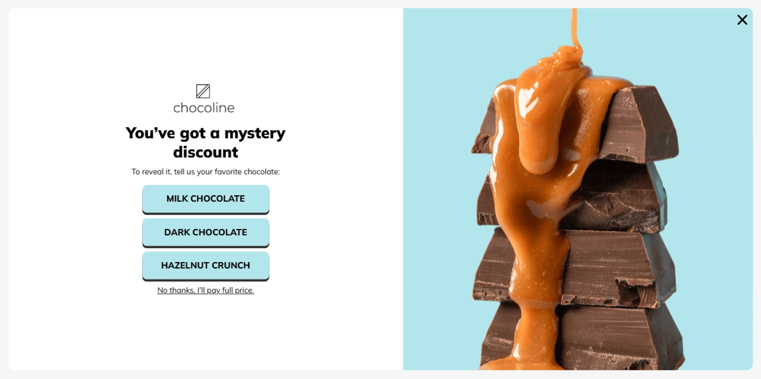Claspo popup Product finder & Quiz