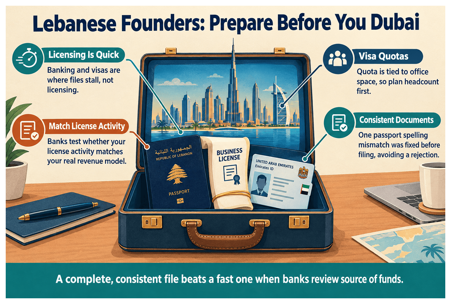 Infographic: What Lebanese Founders Need to Know Before Setting Up in Dubai