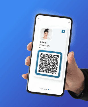 Person showcasing our networking feature