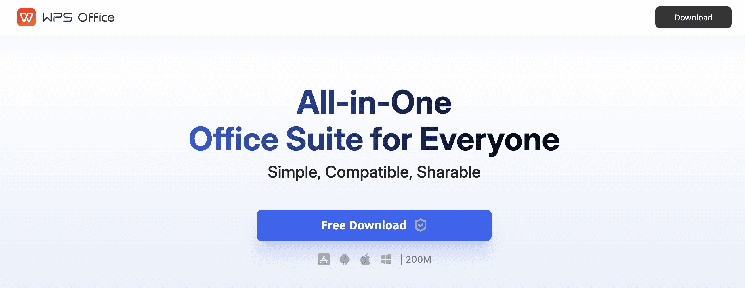 wps office's homepage