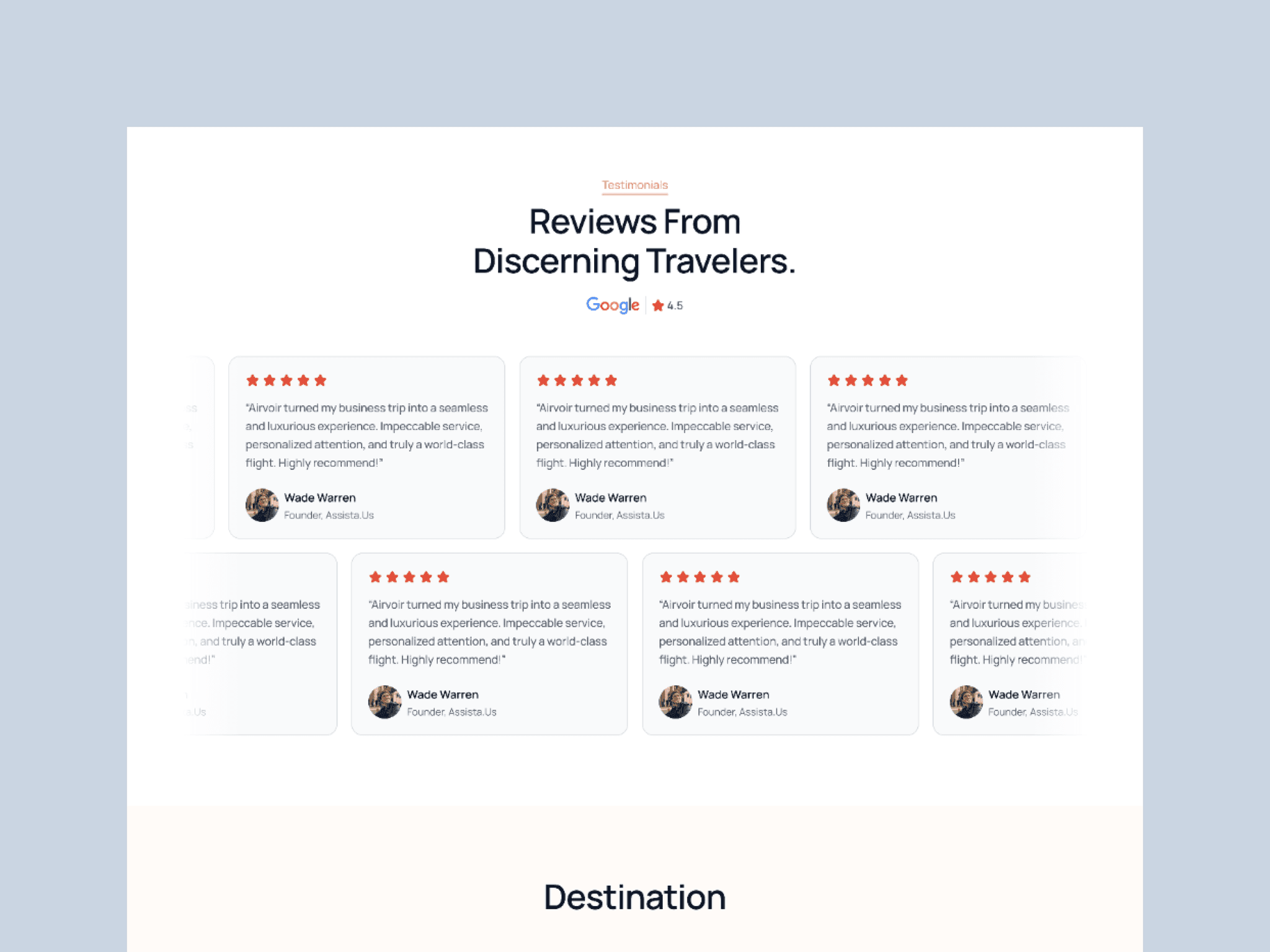 Travel Agency Framer Template