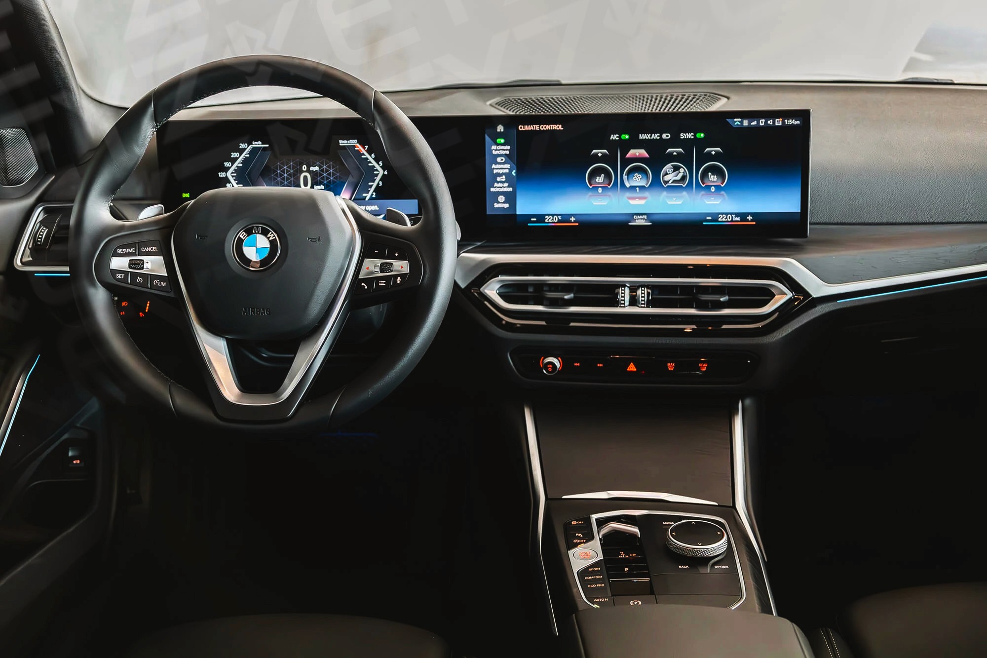 Vue interieur BMW 330 Gris  – Location Berline à Dubaï | Keyz Rent