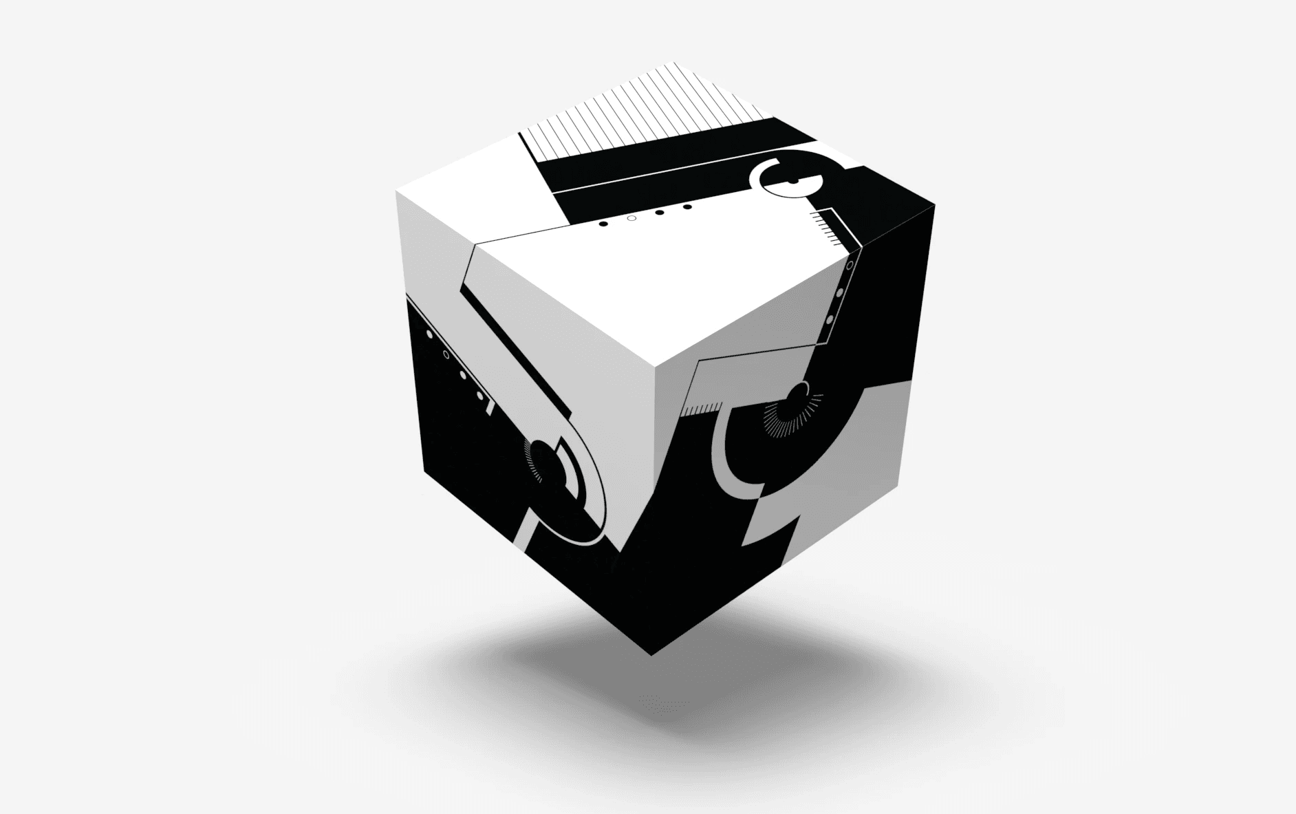 Inherent Forces Cube Rendering