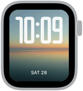lakefront light Apple Watch face preview 3 featuring gradient, modern, and spring.