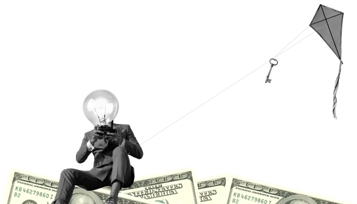 Franklin Mascot with Kite