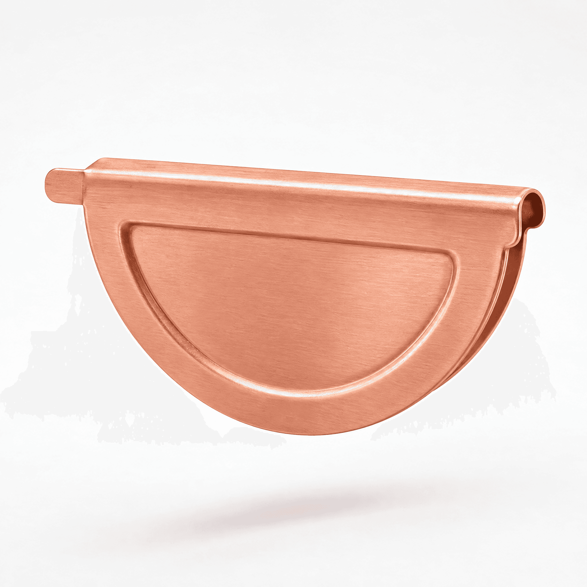 Flat End Cap for Half-Round Gutter