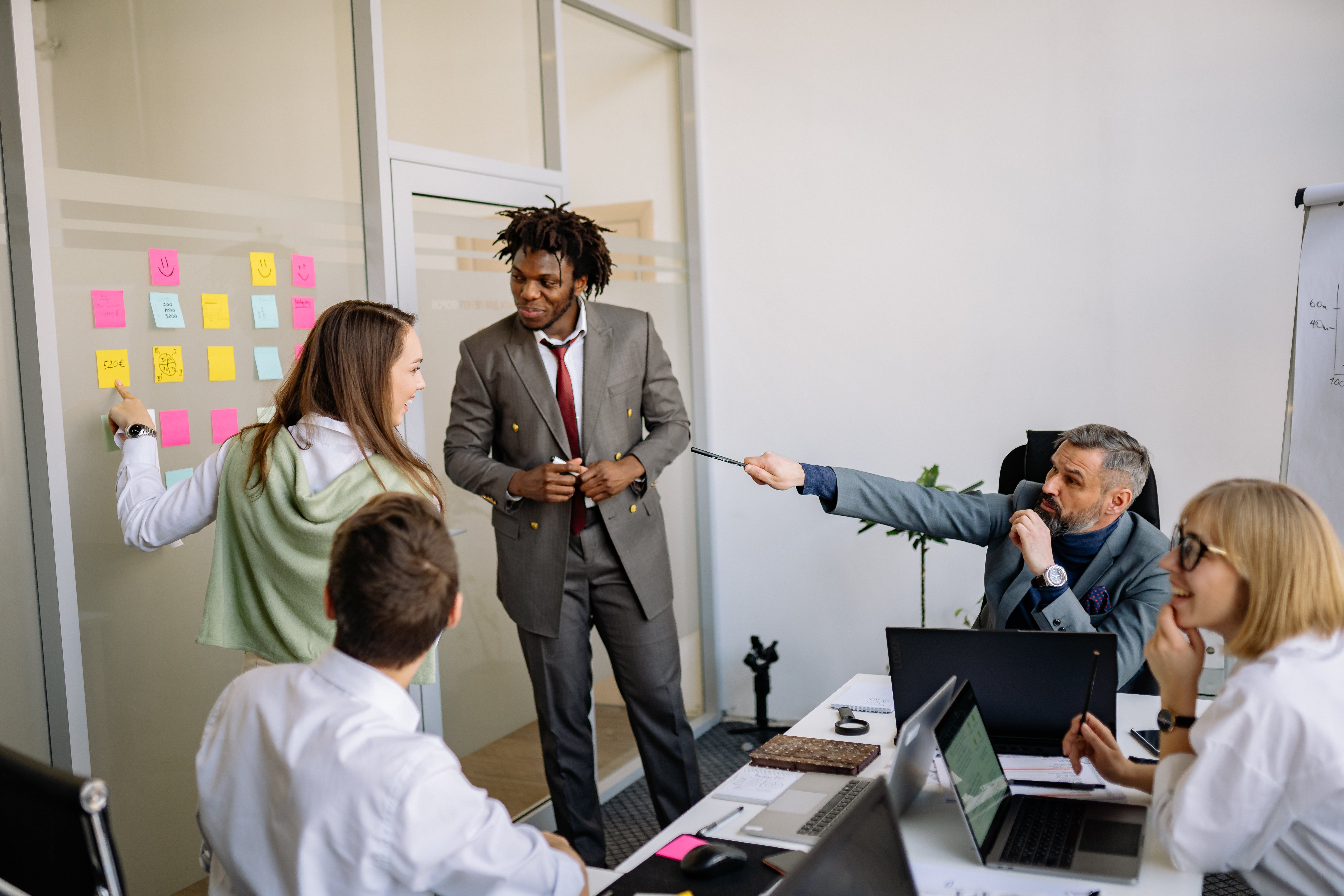 Lender having a meeting