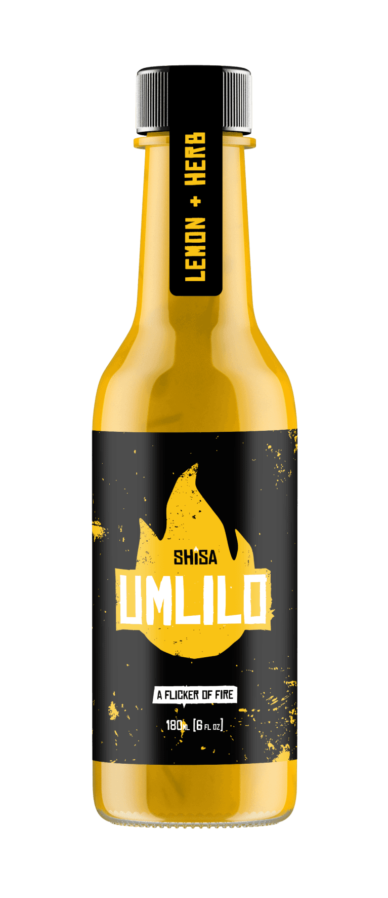 Yellow hot sauce for a Swazi hot sauce brand named Shisa