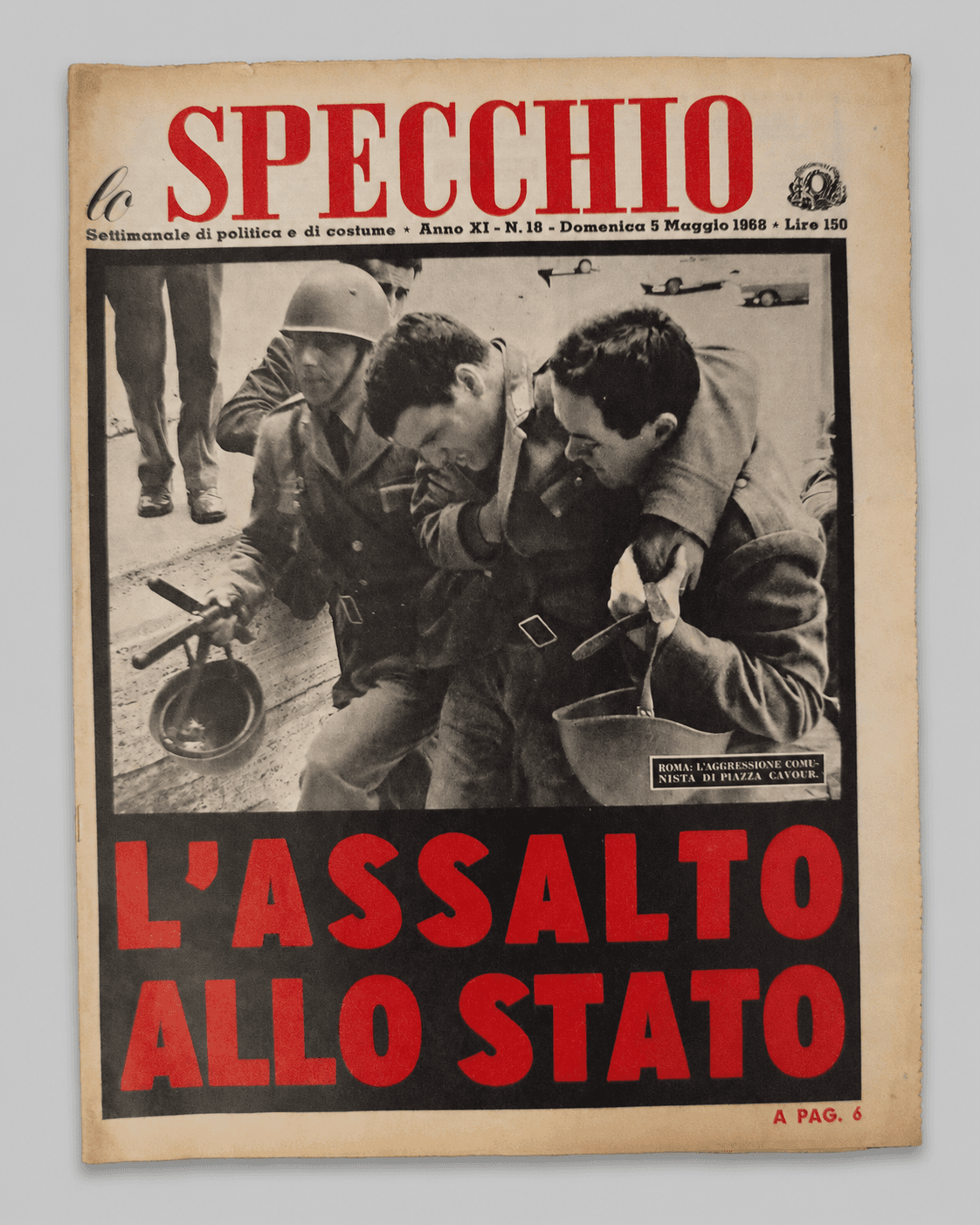disordini piazza cavour 1968