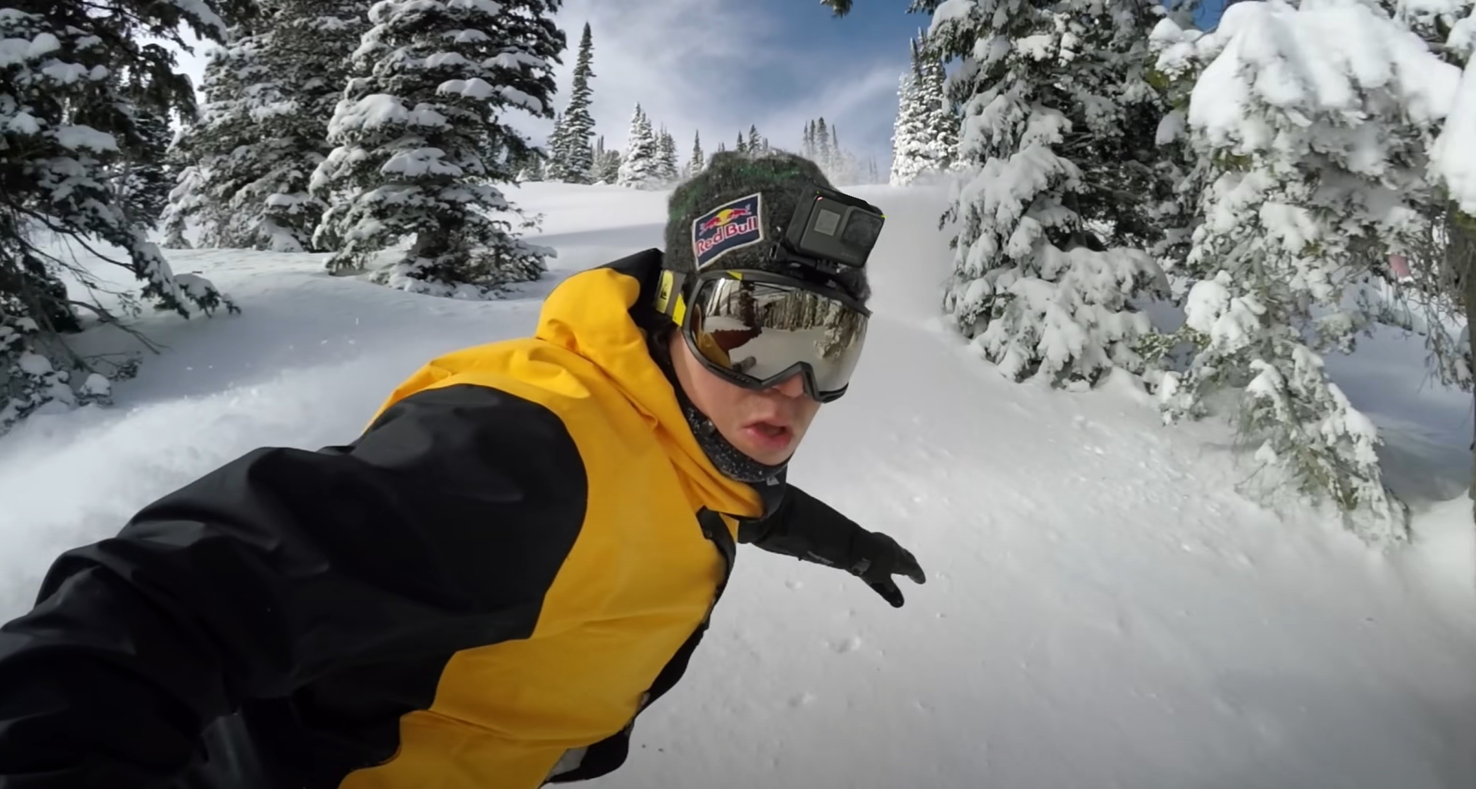 Man waring headphones