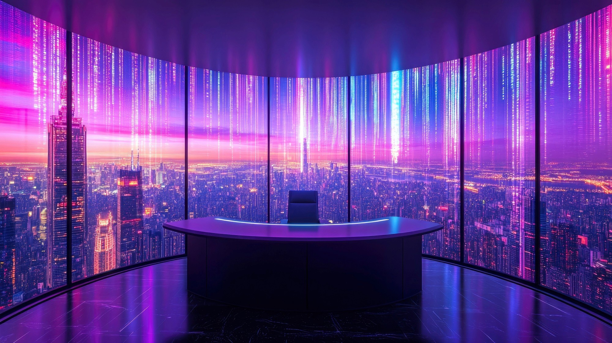 企業合作夥伴會議廣告欄背景與簡潔專業會議空間氛圍 Corporate Partner Meeting Banner Background