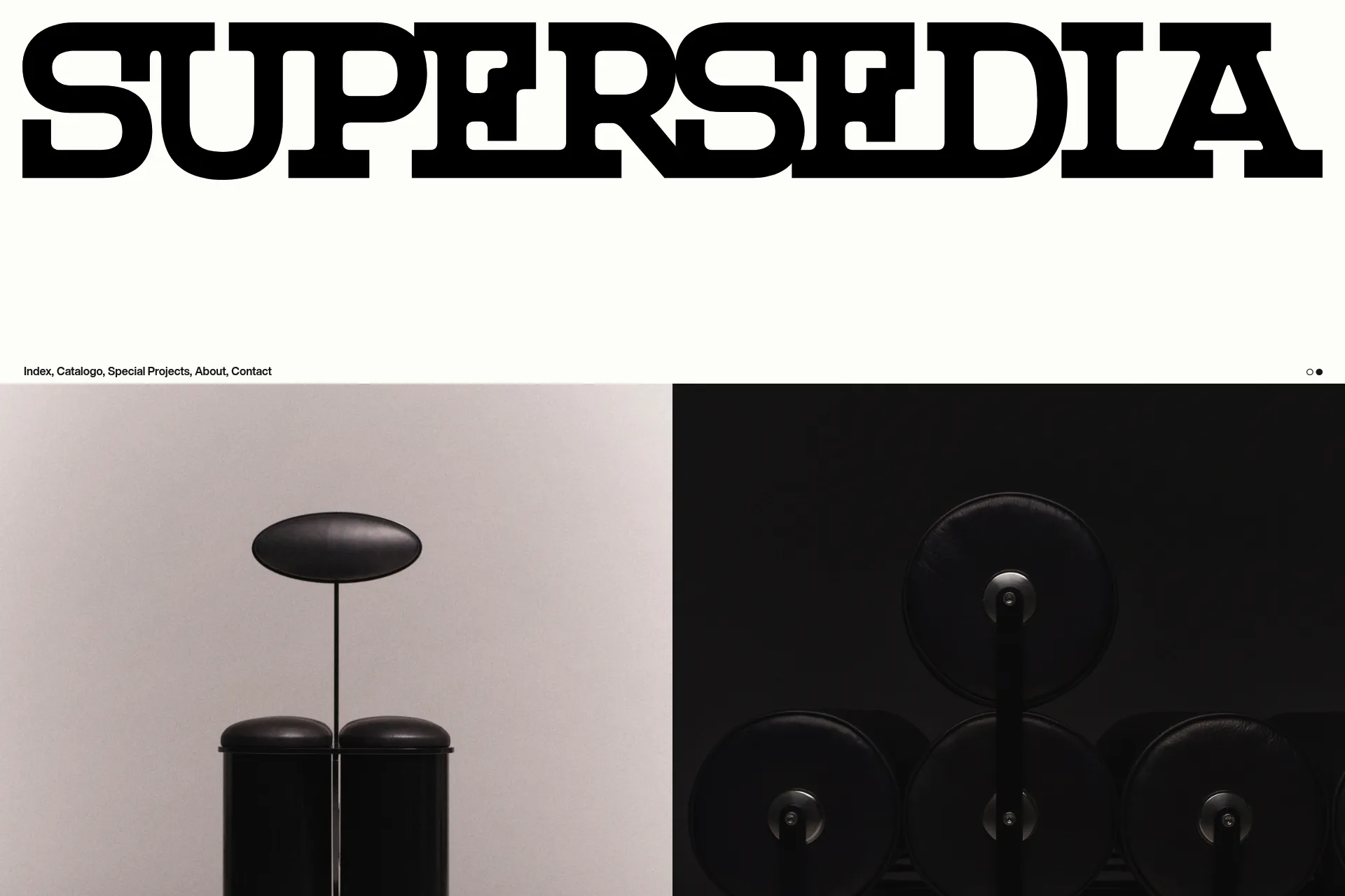 Screenshot of SUPERSEDIA website