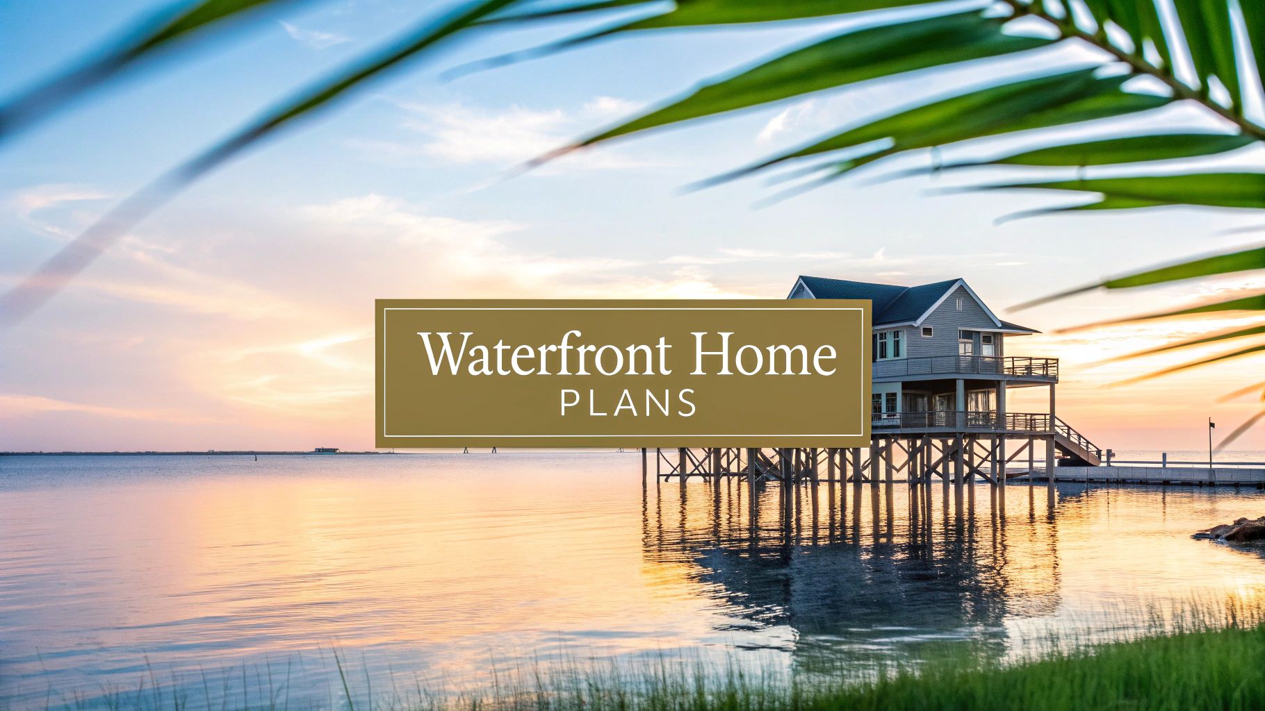 a luxury home on stilts in the water