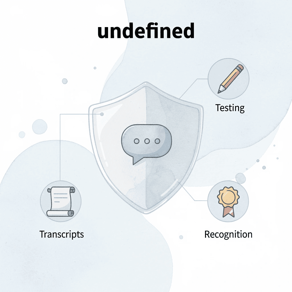  Shield with diploma showing accredited program benefits