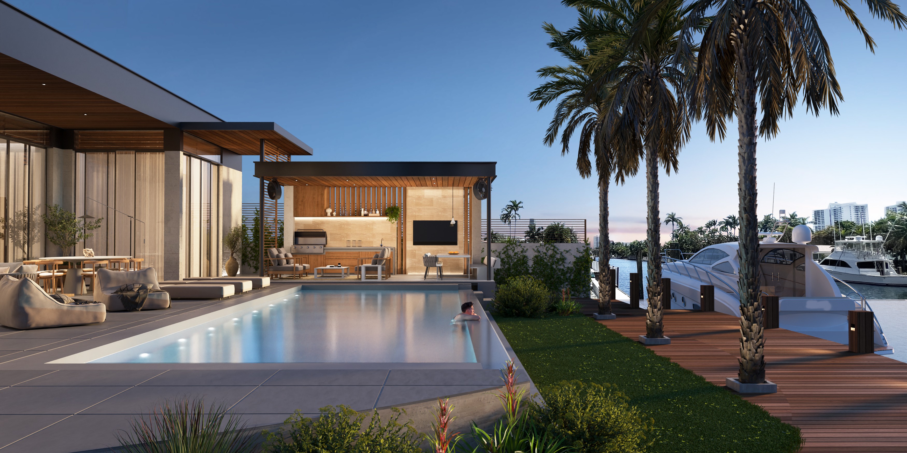 Design furniture villa garden design Miami 
