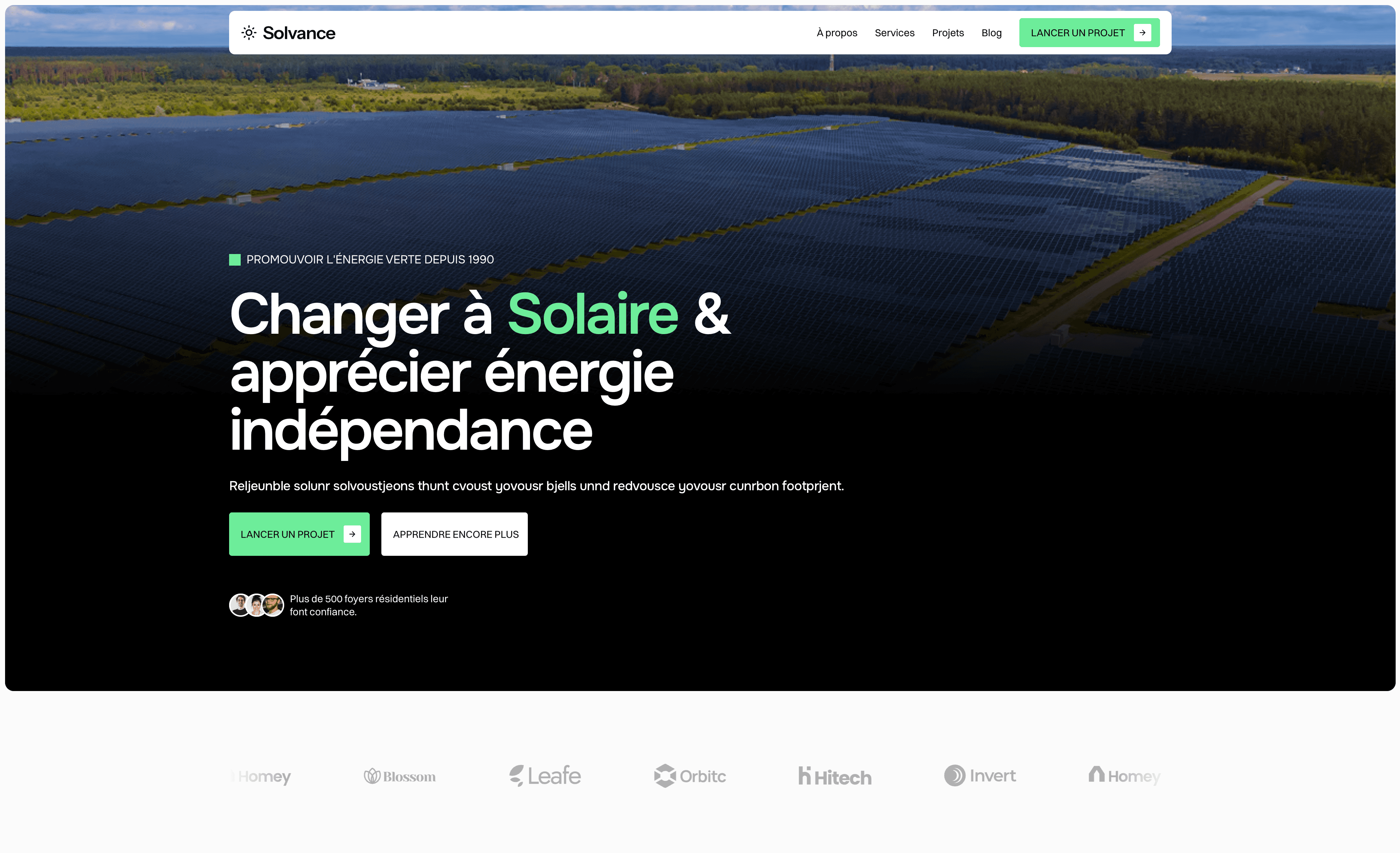 Accueil d'une boutique e-commerce sur Shopify