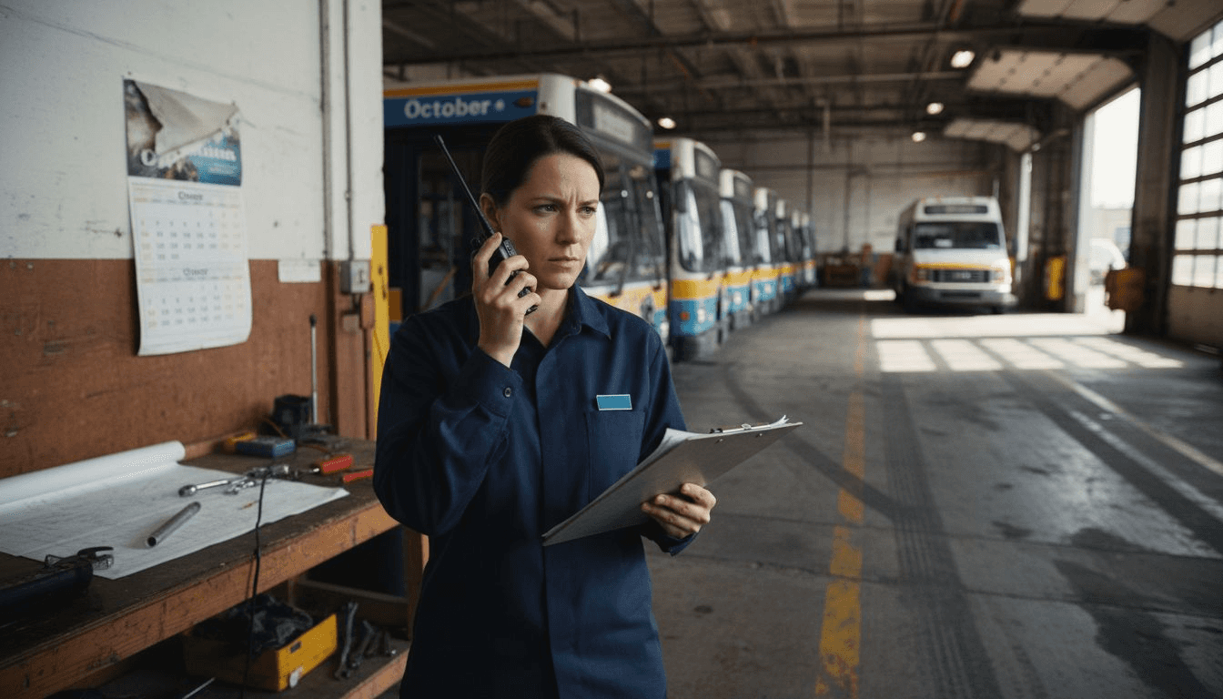 Dispatch supervisor overseeing vehicle assignments