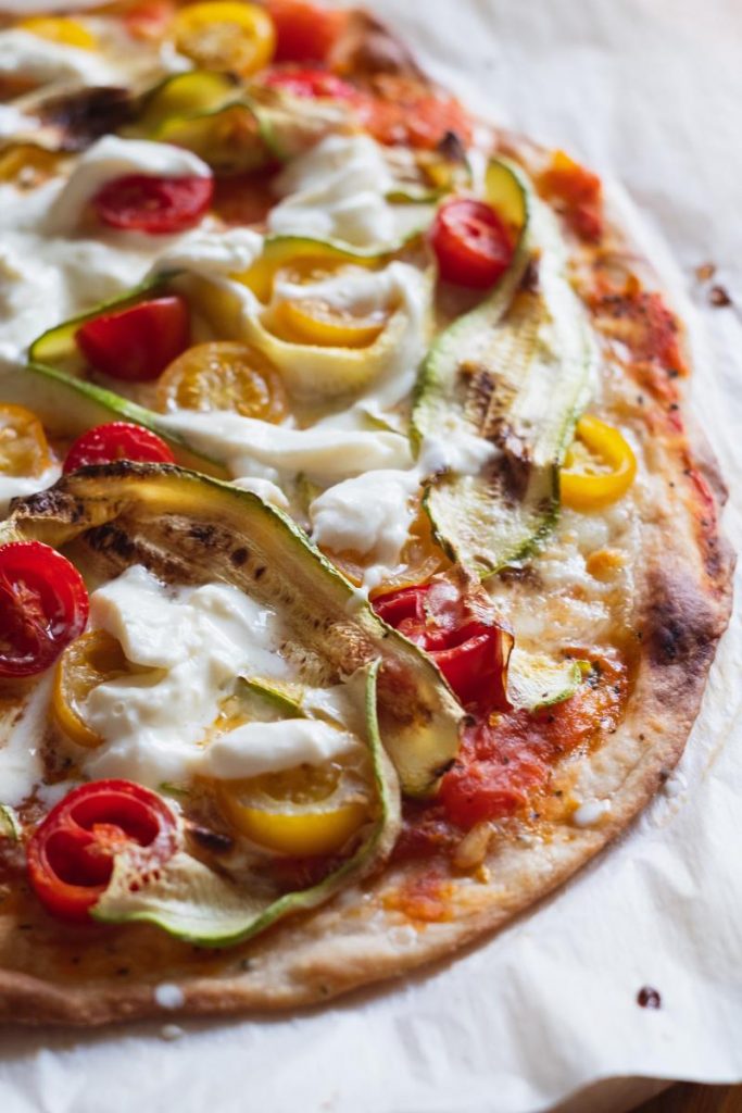 Pizza vegetariana di stagione