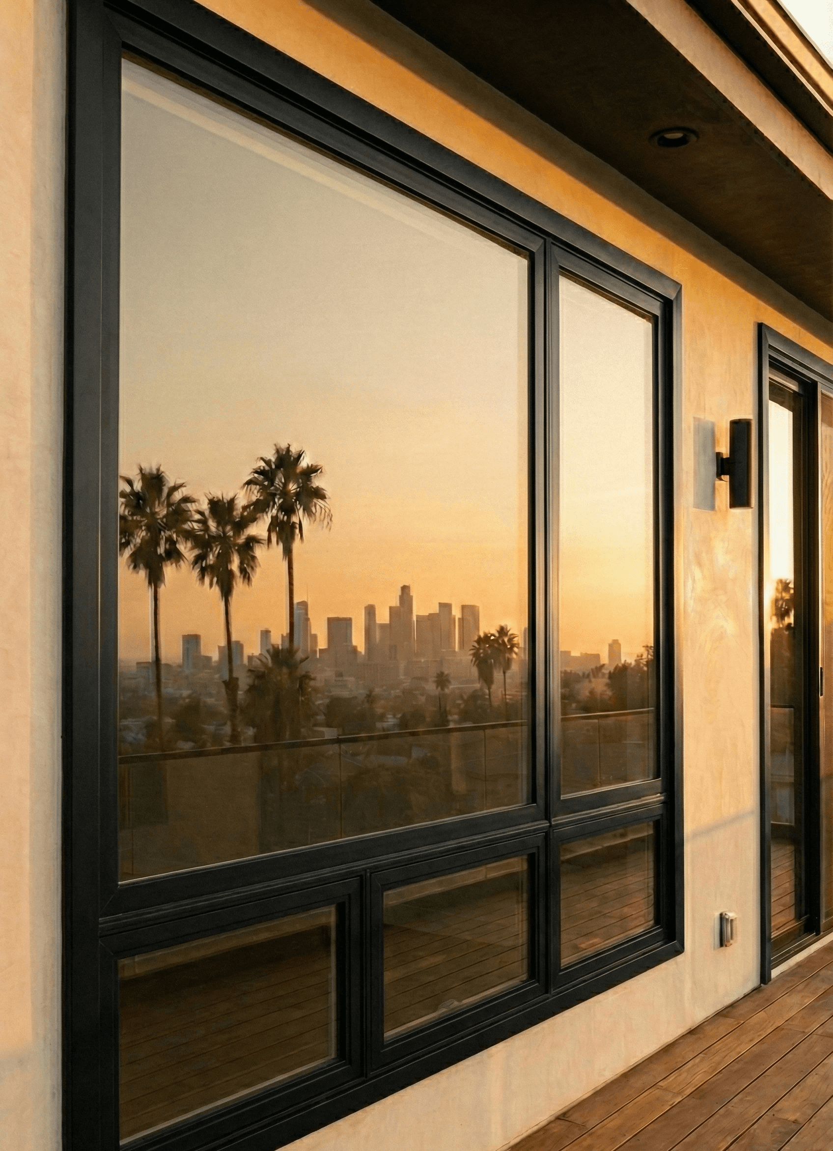 Energy-efficient window replacement in Los Angeles by Renova Built. This close-up shows a newly installed double-pane window with expert waterproofing and flashing integration. Our team specializes in structural window retrofitting and soundproofing solutions for residential homes, ensuring compliance with California energy codes.