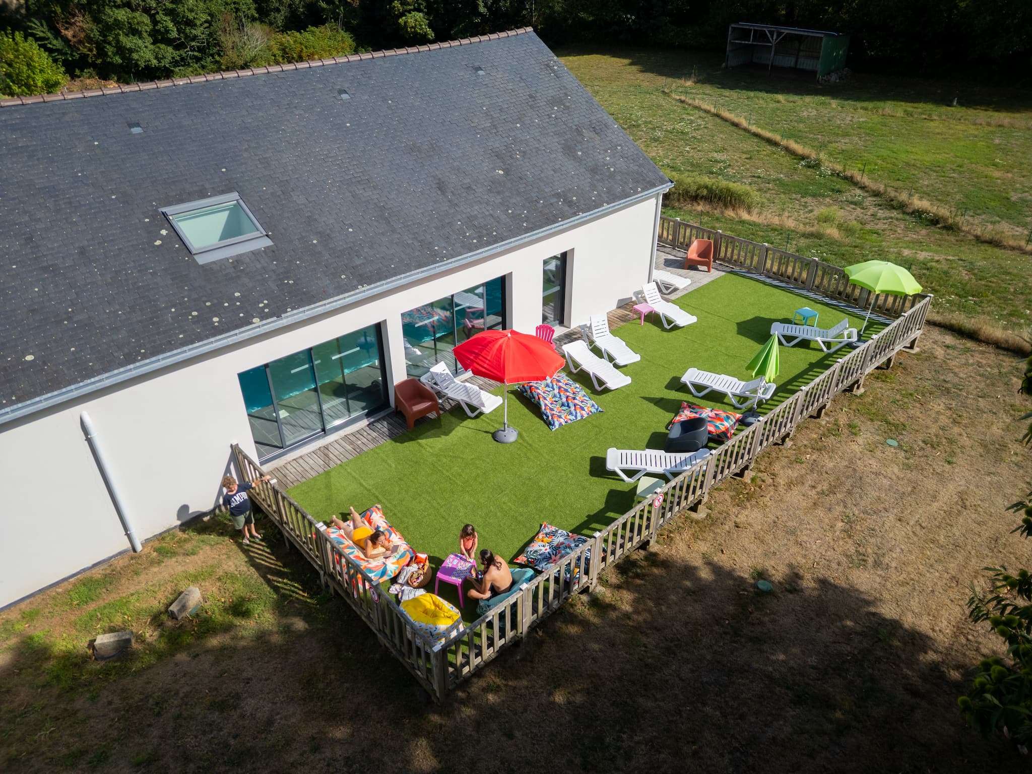piscine couverte et chauffé