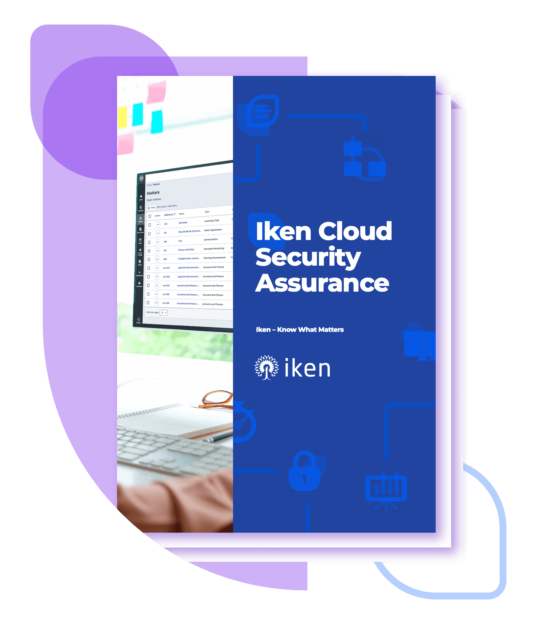> Iken’s interface Screenshot for t cardiff city council case study about modernising legal management 