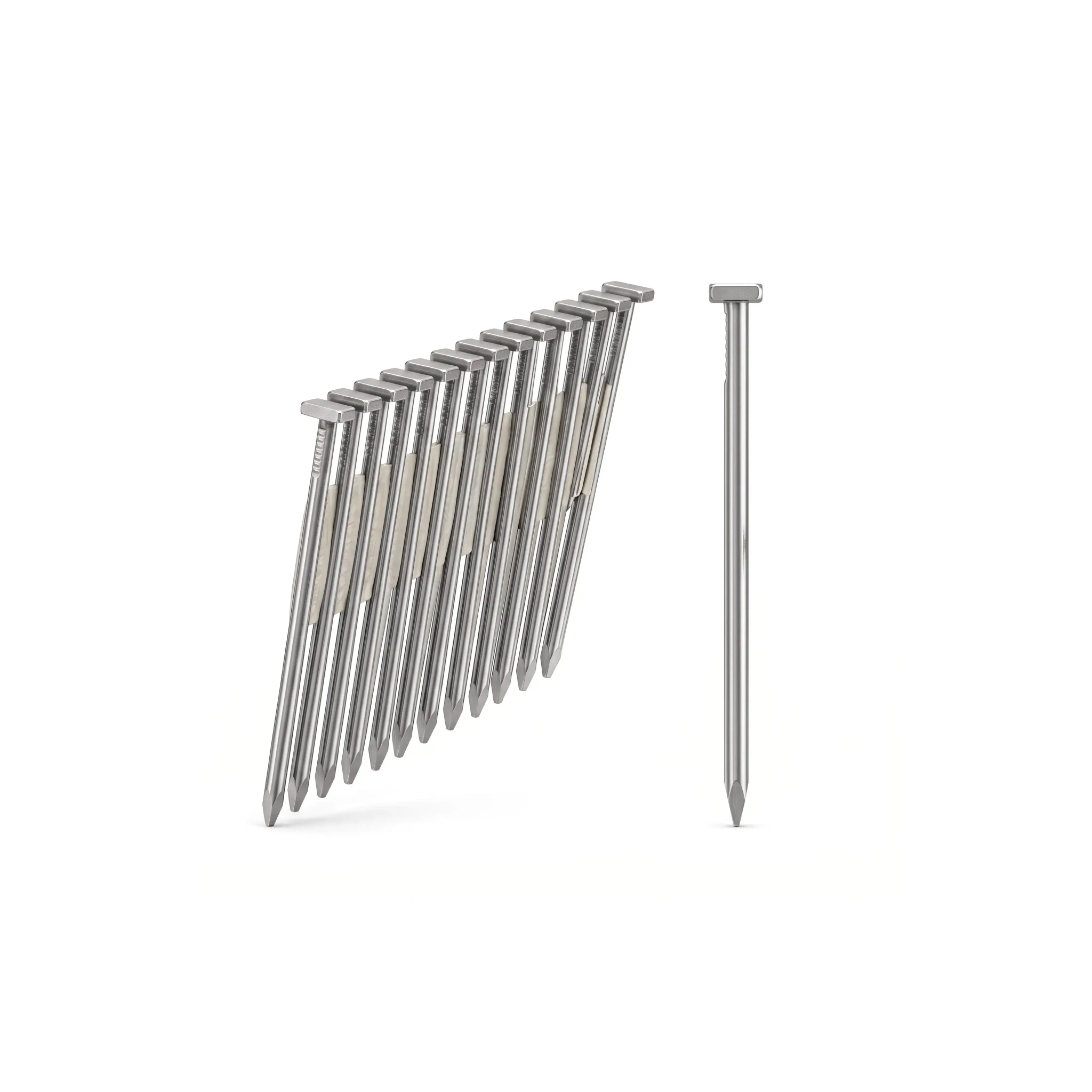 2-1/2 in 15 ga Angled Finish Nails Bright available from Capital Lumber in Boise, Idaho