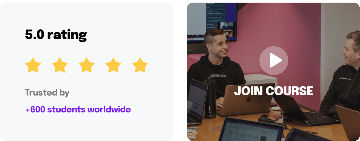 Showing ratings and video preview content