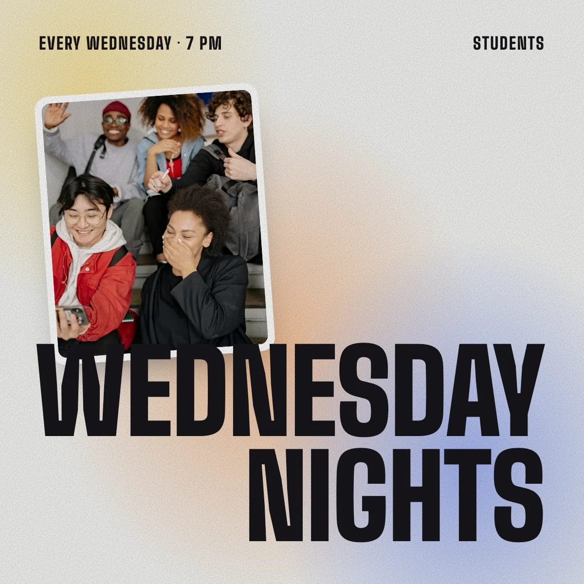 Students: Wednesday Nights event artwork