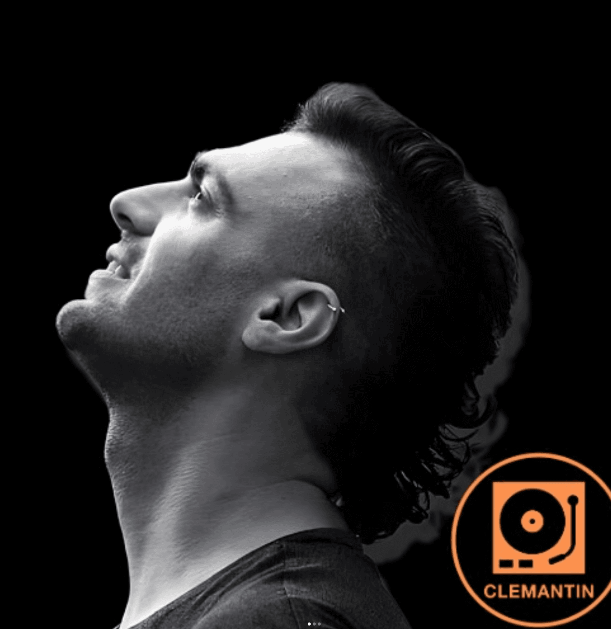Image of a rapper with headphones